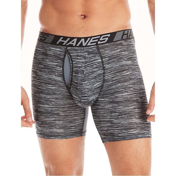 Hanes X-Temp Total Support Pouch Long Leg Boxer Briefs Underwear 2, 3-Packs S - Picture 5 of 9